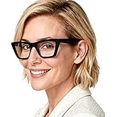 OCCI CHIARI Wide Reading Glasses Women Cat Eye Readers with Spring Hinge