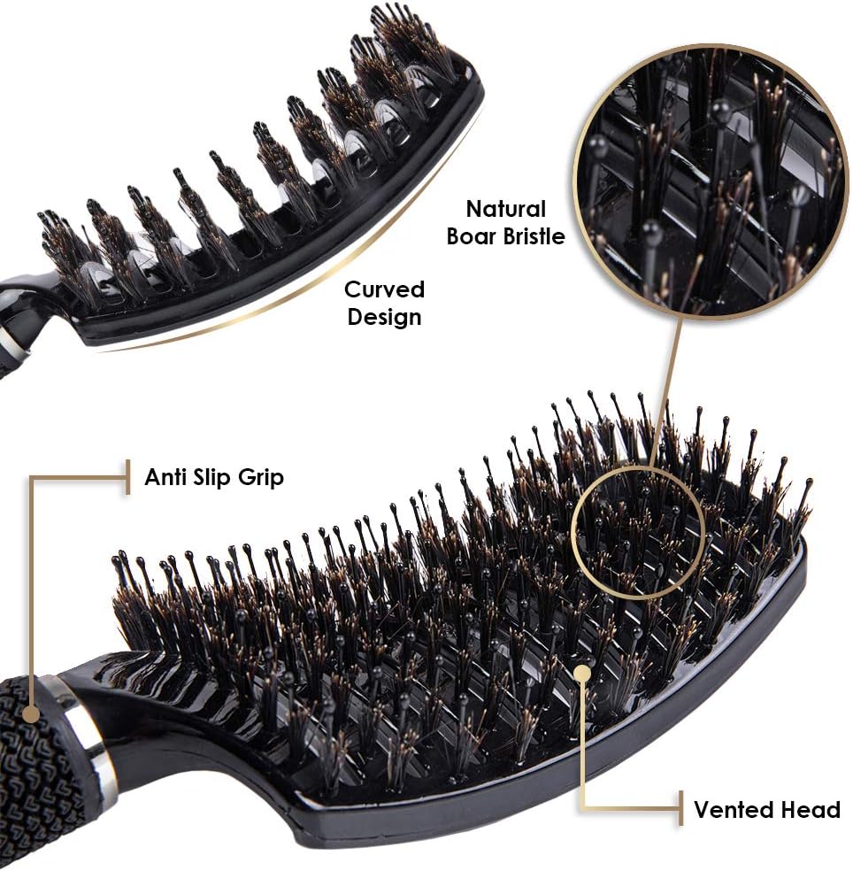 ThickTails Boar Bristle (1 Count (Pack of 1)), Black - Image 4