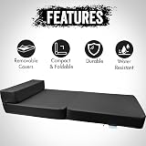 iSTYLE MODE BETTER HOME CHOICE Fold Out Single Futon Sofa Bed Chair Black view 5