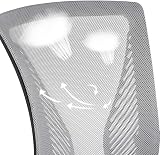 Yaheetech Adjustable Desk Chair Ergonomic Mesh Chair with Lumbar Support view 9