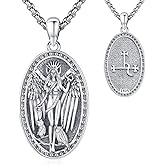 LOOVE Pentagram Necklace Sterling Silver Triple Moon Goddess/Celtic Knot Witches Knot/Ankh/Sun and Moon/Hecate/Lilith/Santa Muerte/Tetragrammaton Pendant Necklace Pagan Wiccan Magic Egyptian Amulet Jewelry for Women Men