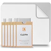 K&amp;F CONCEPT Microfiber Lens Cleaning Cloth X6,Glasses Cleaning,High Density | Individually Packaged,Percision Cleaning,Washable And Reusable,for Eyeglasses,Camera Lens,Screen Cleaning,White &amp; Grey,MC01