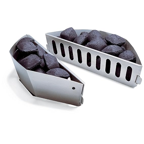 Bar.b.q.s Holzkohle Briquette Fuel Halter für Weber 7403, 2 PCS