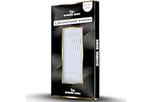 Shark Lax Semi-Soft Lacrosse Mesh - High-Performance Stringing Mesh for Enhanced Ball Control & Durability