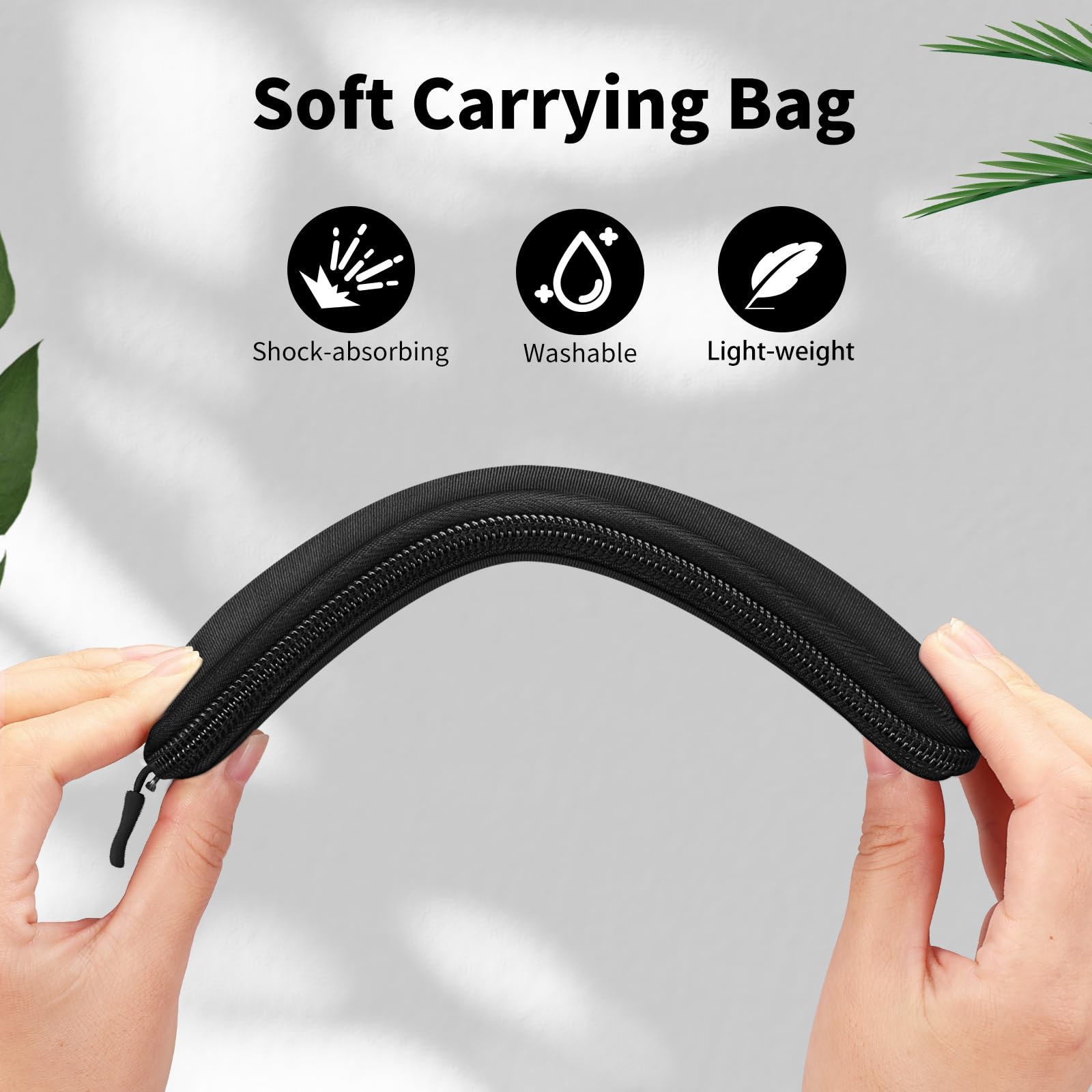 Fintie Pen Holder Case for Apple Pencil Pro, Apple Pencil (USB-C / 1st / 2nd Generation), Soft Neoprene Zipper Carrying Bag Sleeve Pouch for Samsung Stylus, Surface Pen