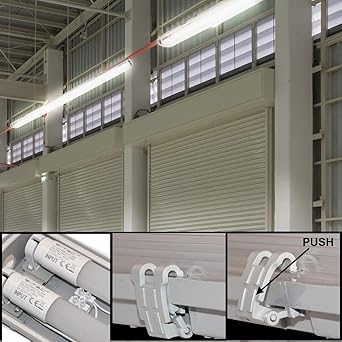 2er Set Led 36w Decken Wannen Lampen Rohren Feuchtraum Strahler Tages Licht Ip65 Amazon De Beleuchtung