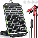 Sun Energise 15W 12V Solar Battery Charger & Maintainer PRO, Built-in Smart MPPT Charge Controller, Waterproof 12 Volt Solar Panel Trickle Charging Kits for Car Auto Boat RV Marine Trailer Camper