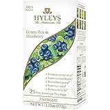 Hyleys Nature's Harmony Collection Energize Green Tea with Blueberry - 25 Tea Bags (Gmo Free, Gluten Free, Dairy Free, Sugar 