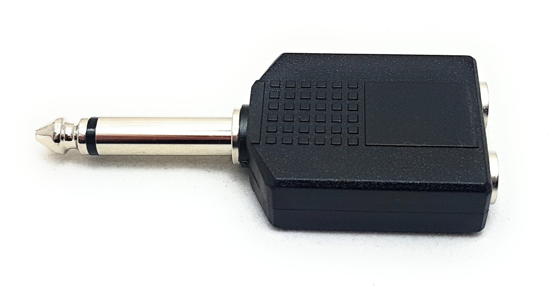 MainCore 6.35mm Mono Jack Plug to 2 x 6.35mm Twin Mono Jack Socket Y Splitter Adapter.