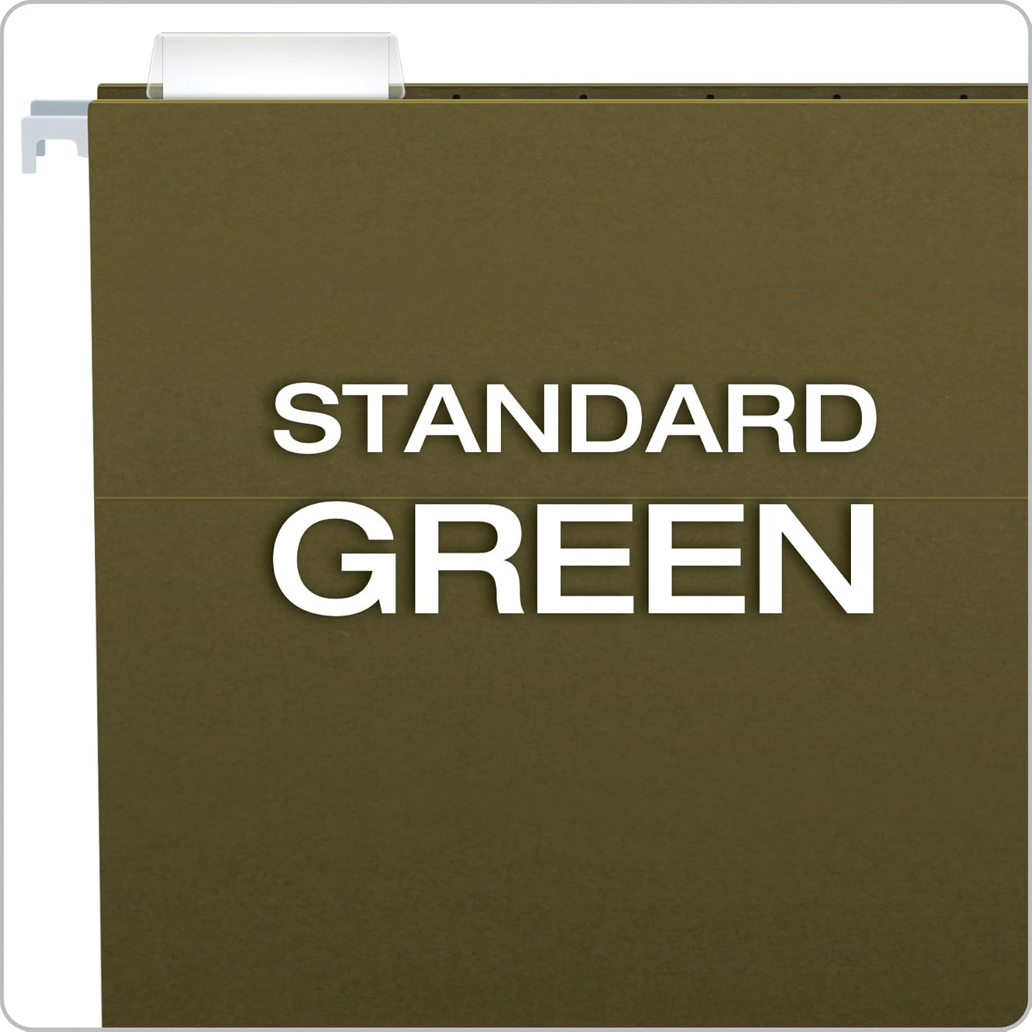 Pendaflex Hanging File Folders, Letter Size, Standard Green, 1/5-Cut Adjustable Tabs, 25 Per Box (81602) : Office Products