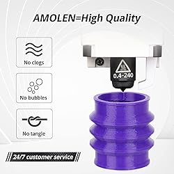 AMOLEN TPU 3D Printer Filament 1.75mm, Flexible