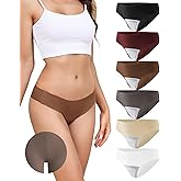 LEVAO Seamless Thongs for Women-Low Waist Invisible G-string No Show Thong Panty Liners Workout Panties S-XL