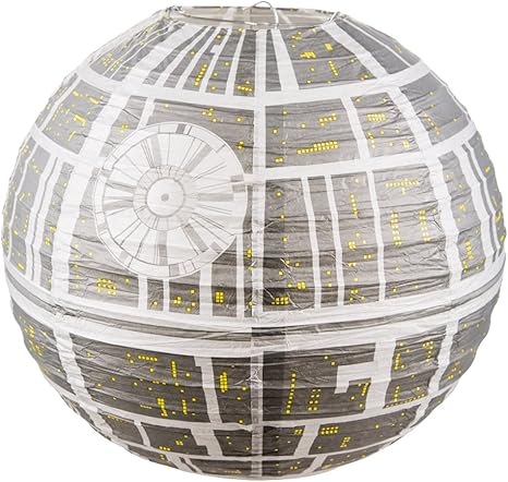 Groovy Official Star Wars Death Star Paper Ceiling Light 30cm Lamp