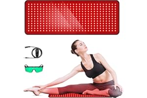 GMOWNW Red Light Therapy for Body, 31.5" * 11.8" Red Light Therapy Pad, Dual Chip Grade 360 LEDs 660nm & 850nm Infrared Light Therapy for Body Back Waist Shoulder Knee Joint Pain Relief, Gift for Women Men