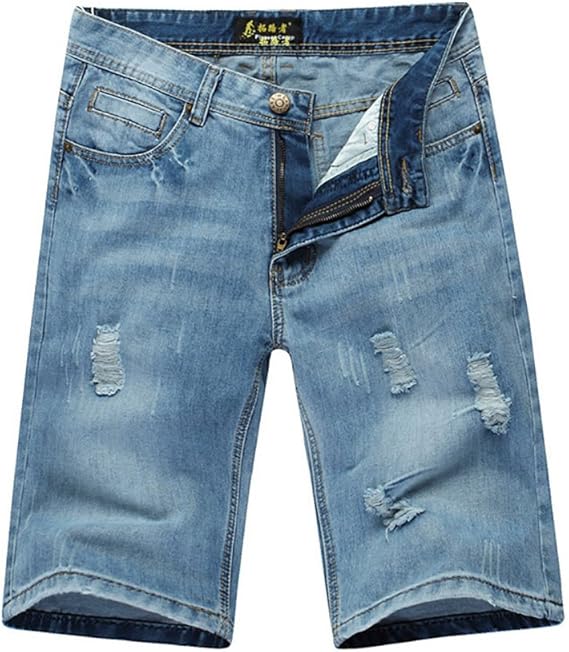 Amazon Ceen ハーフパンツ メンズ デニム ショートパンツ ストレート おしゃれ 無地 カジュアルショーツ Gパン デニムショーツ 短パン ジーンズ 夏 男 コーデウォッシュ 人気 きれいめ 着こなし アウトドアウェア メンズ ブルー 29 ショートパンツ 通販