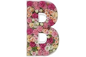 JW PASSION - PREMIUM QUALITY, MADE WITH PASSION 2FT Letter B Mosaic Balloon Frame Letter DIY Fillable Letters Kit for Birthday Party Wedding Backdrop Decor