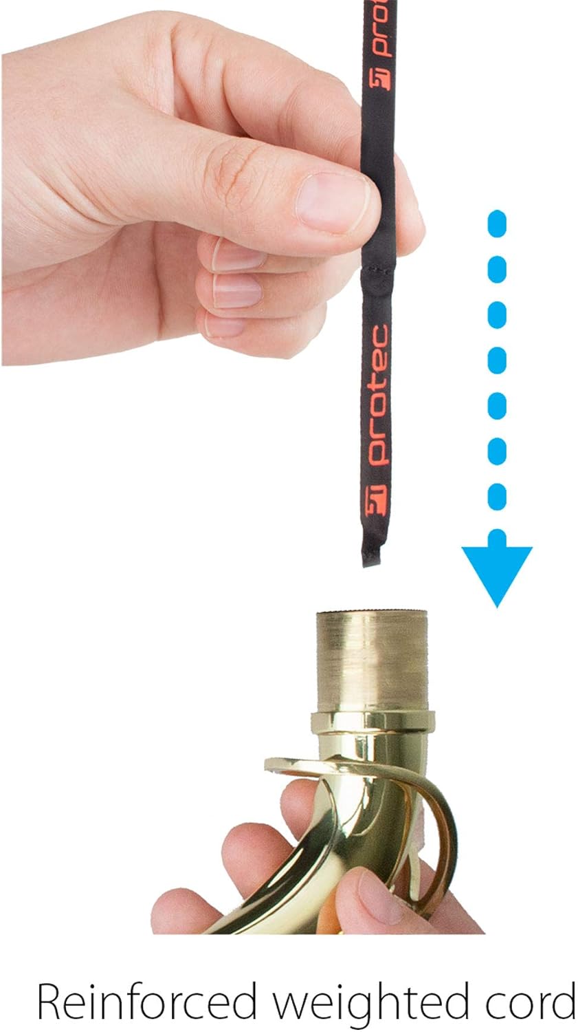Protec Microfiber Swab for Tenor Saxophone 3-in-1: Mouthpiece, Neck, Body Woodwind Instrument Cleaning And Care Product (A124): Musical Instruments