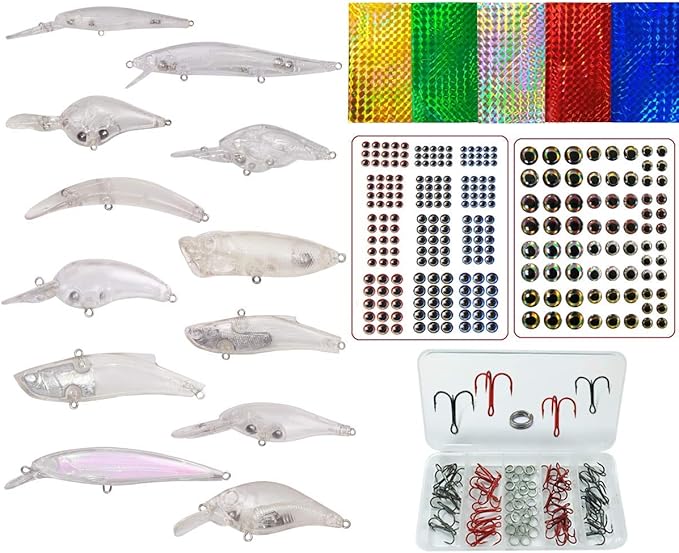 Fishing Lure Eyes 4D Holographic Color Artificial Fly Tying Lure Eye