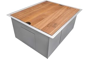 Ruvati 23" x 19" x 13" Deep Laundry Utility Sink, Workstation Laundry Sink- Undermount Laundry Utility Sink - 16 Gauge stainless steel Laundry Sink - RVU6320