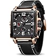 MEGIR Men's Analogue Army Military Chronograph Luminous Quartz Watch with Fashion Leather Strap for Sport & Business Work ML2