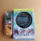 Akoak Cronometro Digitale Sportivo E Arbitro Con Fischietto – Acciaio Inox, Impermeabile, Timer 1/100 Di Secondo Con Cordino