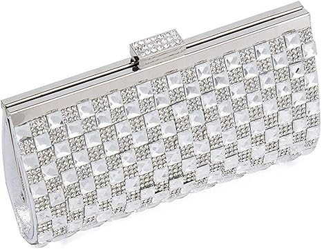 silver clutch amazon