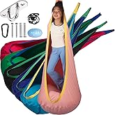 PikDos Sensory Pod Swing Hanging Seat for Kids Indoor and Outdoor Use Child Hammock Chair Loading Capacity 300 lbs (Pink)
