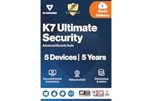 K7 Ultimate Security Antivirus Software 2026 |5 Devices,5 Year| Threat Protection, Internet Security, Data Backup, Mobile Pro