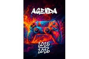 Agenda Scolaire 2025 2026: Gamer & Manette de Jeux Vidéo pour Garçon | Bi-journalier (deux jours par page) | 12x17 cm | Forma