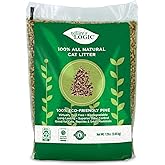 NATURE'S LOGIC Pine Pellet Cat Litter - 100% Natural - Unscented, 12 lb | 100% Natural Pine, Dust-free, Biodegradable, Safe for cats, kittens, reptiles &amp; small pets, Highly absorbent, 12 lb bag