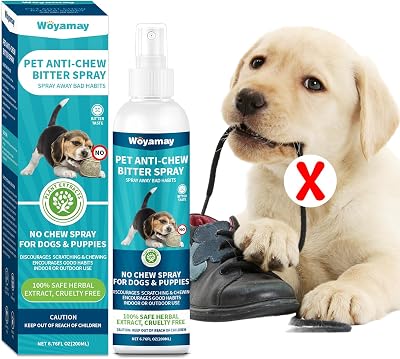Woyamay Anti Chew Spray for Dogs 200ml Bitter Apple Dog Repellent