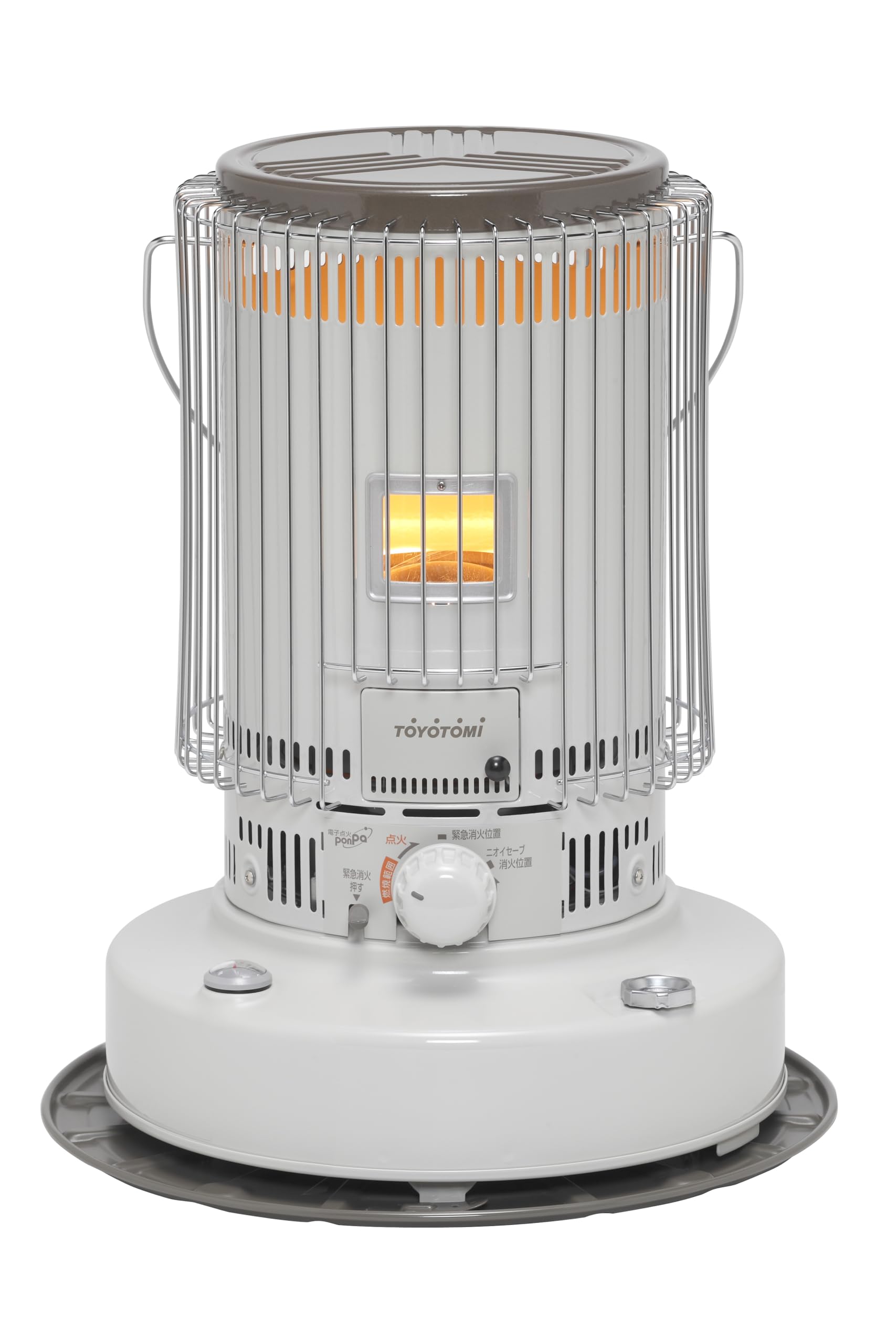 【トヨトミ】対流形 石油ストーブ 高火力 遠赤外線 二重タンク構造 KS-67H(W) ホワイト 防災 日本製 木造（戸建）17畳まで（28.0㎡）コンクリート（集合）24畳まで（39.5㎡）商品画像