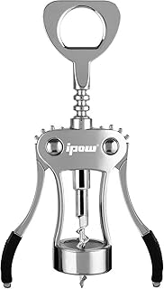 ipow Multifunktions Winged Korkenzieher für Weinflaschen, Flaschenöffner aus Zinklegierung