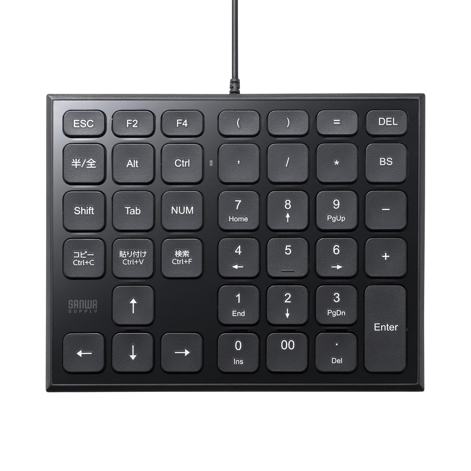 サンワサプライ 表計算USBテンキー NT-27UBK商品画像