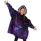 THE COMFY Original Jr for Kids | Oversized Sherpa Fleece Wearable Blanket with Hood & Pocket | Seen on Shark Tank