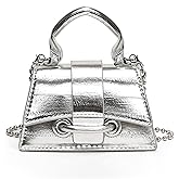 FALETO Mini Purses for Women Y2K Top Handle Crossbody Bag Stylish Tiny Clutch Shoulder Handbag for Cocktail Party Prom