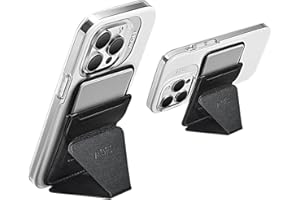 MOFT MagSafe Wallet Stand for iPhone 15/14/13/12 Series MagSafe Compatible Phone Stand with 3 Viewing Angles (Night Black)