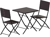 Garden Vida Capri 2 Seater Rattan Bistro Set Outdoor Furniture (Brown) view 9