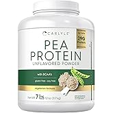 Carlyle Pea Protein Isolate Powder | 7lb | Unflavored | 29G Per Serving | Vegetarian, Non-GMO, Gluten, and Soy-Free