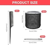 AOROPS Self-Adhesive Hair Rollers 12pc No Heat Large Curls Clips Combs for All view 2