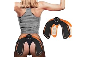 SHENGMI ABS Stimulator Buttocks/Hips Trainer Muscle Toner, Hip Trainer with 6 Modes Smart Fitness Training Gear Home Office Ab Workout Equipment Machine