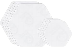 GEAR AID Tenacious Tape Hex 2.5” and 1.5” Shapes, Nylon Outdoor Fabric, Vinyl Repair Patches, Peel-and-Stick to Fix Holes and