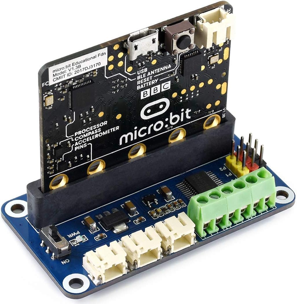 sb components Motor Driver Board for the BBC micro:bit Two Channel DC Motors and Three Channel Servos Motors