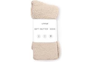 Litfun Fuzzy Socks for Women Cozy Fluffy Winter Warm Sleep Socks Super Comfy and Soft
