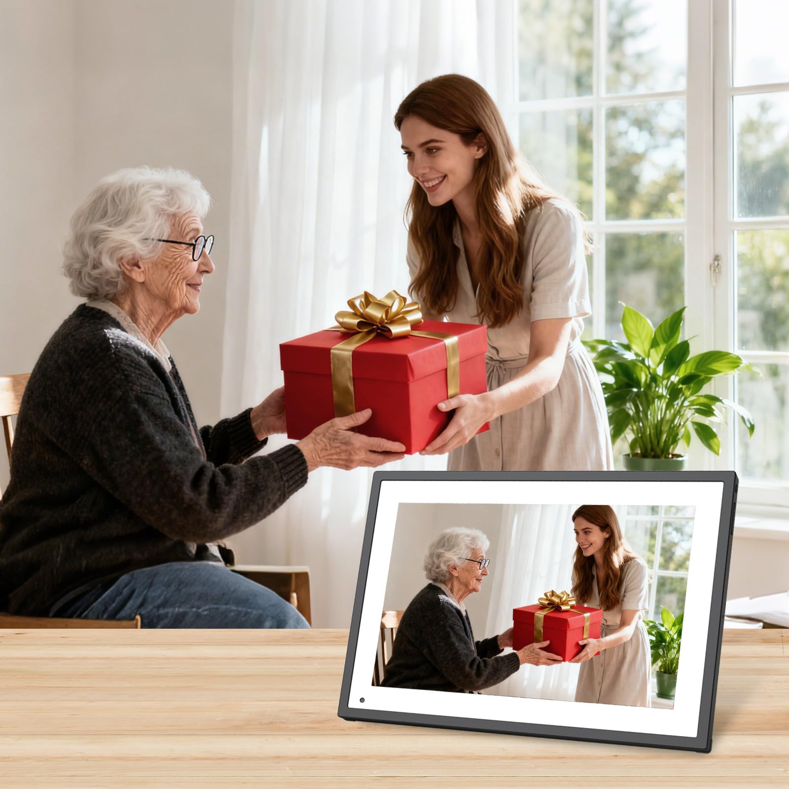 10.1 inch Wall Planner Digital Calendar & Chore Chart,Smart Touchscreen Interactive Display for Family Schedules,Hearth Display Digital Calendar, Digital Photo Frame Share Moments from Anywhere