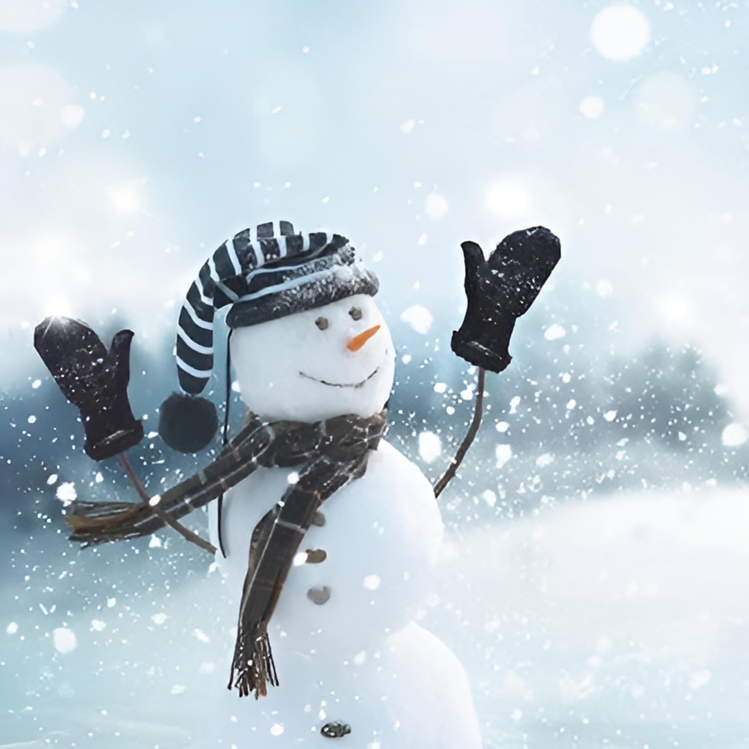 GBCC Charity Christmas Cards Pack of 6 - Premium Greeting Cards - Smiling Snowman Festive Design - Eco-Friendly