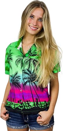 blusa hawaiana para mujer