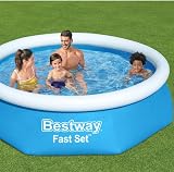 Bestway 8ft Fast Set Pool Above Ground Pool DuraPlus Liner UV 1887L 2.44m view 2