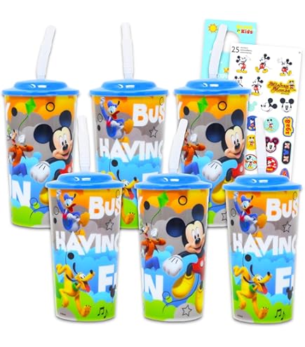 Amazon.com: Disney Minnie Mouse Sippy Cup Set - 6 Pack Minnie