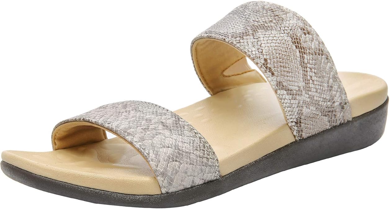 MEGNYA Diabetic Orthotic Sandals for Women, Plantar Fasciitis Sandals for Flat Feet, Orthopedic